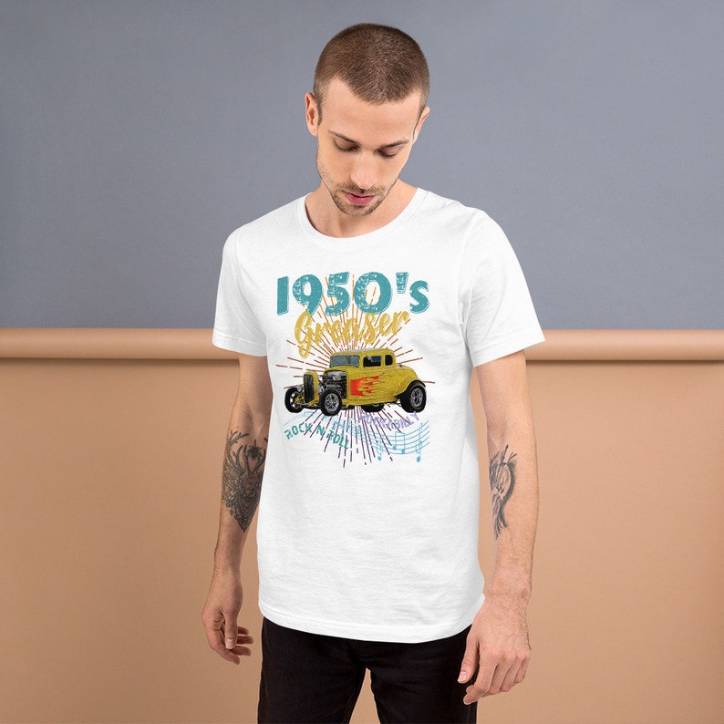 1950s GREASER ROCKABILLY Hot Rod Tshirt Vintage Retro 50s Etsy