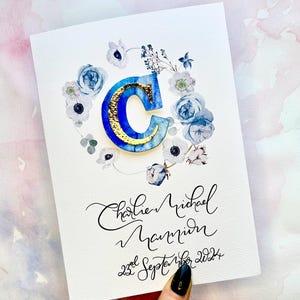 Gepersonaliseerde babykaart | gepersonaliseerd nieuw babycadeau | Monogram babycadeau | Gepersonaliseerde kaart met een bericht