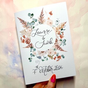 Custom message wedding card |   wedding | Personalised Calligraphy | Custom Gift | Engagement Card