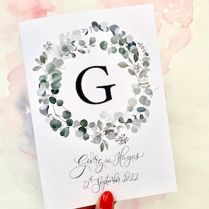 Personalisierte Baby Karte | Namens- und Datumskarte | personalisiertes neues Baby Geschenk | Monogramm Baby Geschenk | Erwartet Mutter Geschenk