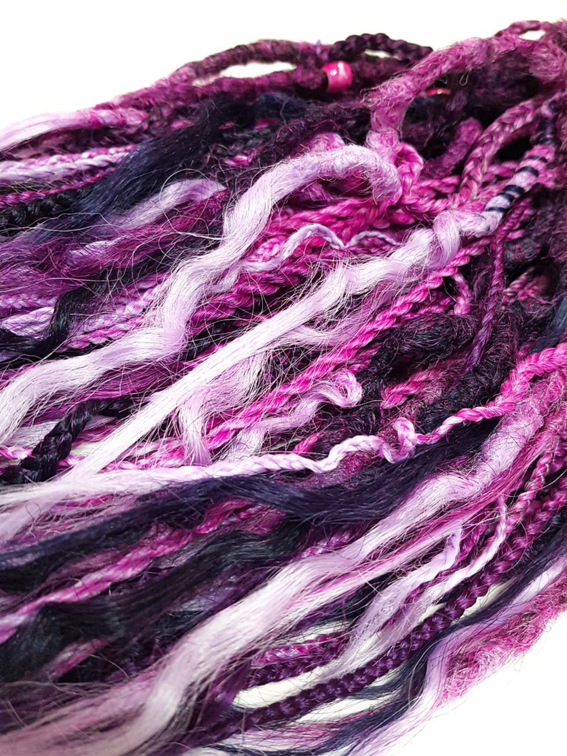 double ended synthetic dreads for sale purple and pink double ended synthetic dreads for sale purple and pink