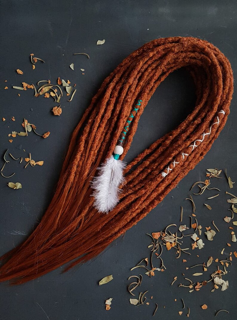 Ginger Dreadlocks Double Ended Synthetic Dreads Thin Dreads DE Etsy