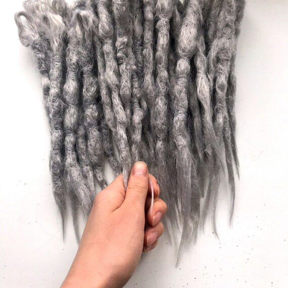 Short Trash Thick Crochet Ash Dredalock Natural Color Double Etsy