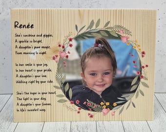 Personalised Photo Block - Wooden - Keepsake