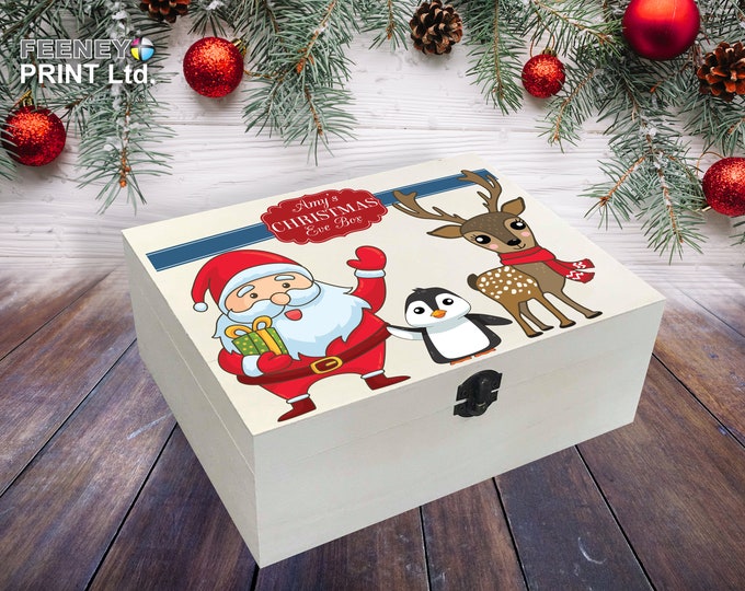 Personalised Wooden Christmas Eve Box