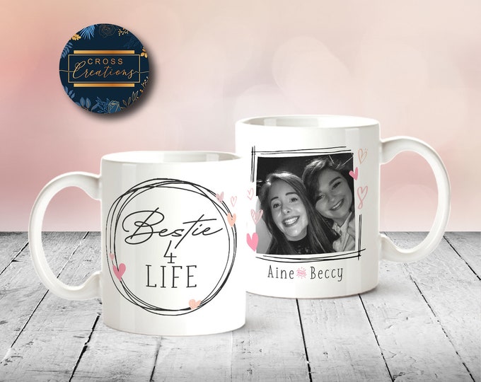 Personalized Bestie Photo Mug | Custom Friendship Gift