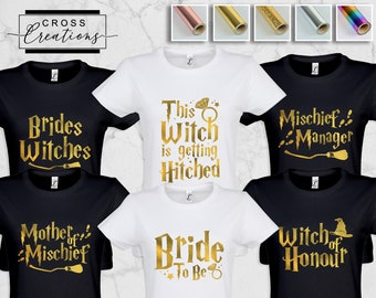 Witch Themed Hen Party T-shirts