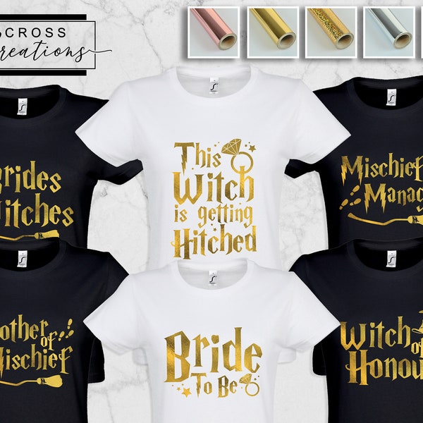 Witch Themed Hen Party T-shirts