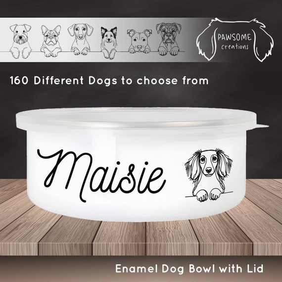 Personalised enamel dog bowl 2025