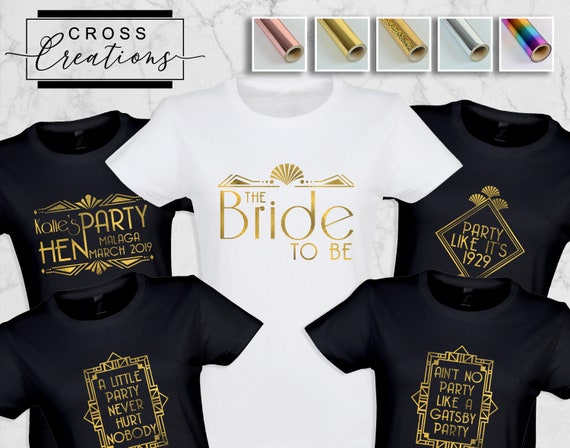 Gatsby Themed Hen Party T-shirt - Etsy 