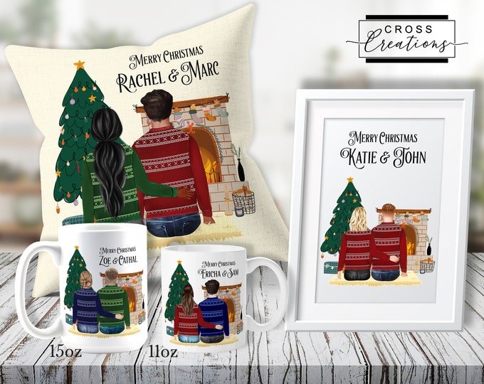 Personalised Christmas Portrait | Mug | Pillow | Framed Print
