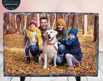 Personalised Photo Gift Slates (Includes Stand and Gift Box)