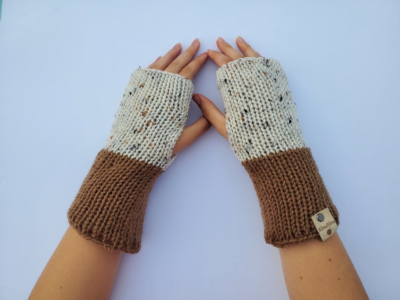 Fingerless gloves pattern for machine knit Addi Fingerless Etsy