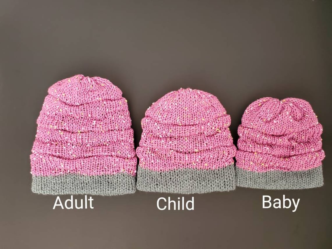 Christmas Tree Hat Machine Knit PATTERN / Cupcake Hat Knitting | Etsy ...