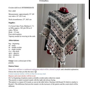 Poncho Crochet Pattern, Caron Cakes Lacy Poncho image 2