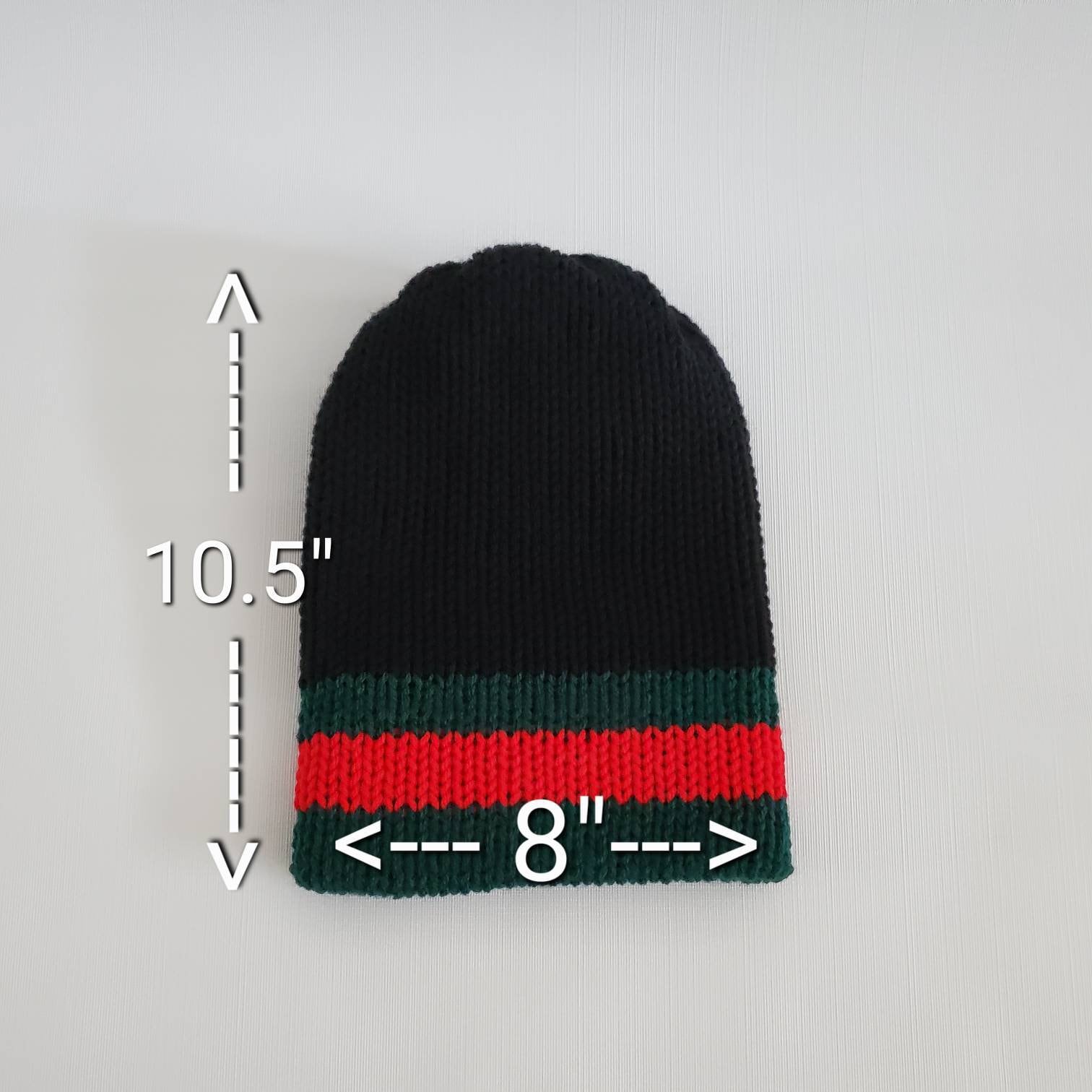 Gucci Burgundy and Black Knit Hat Gucci  main image 4