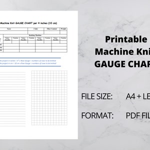 PRINTABLE Knitting Journal PDF, Instant Download