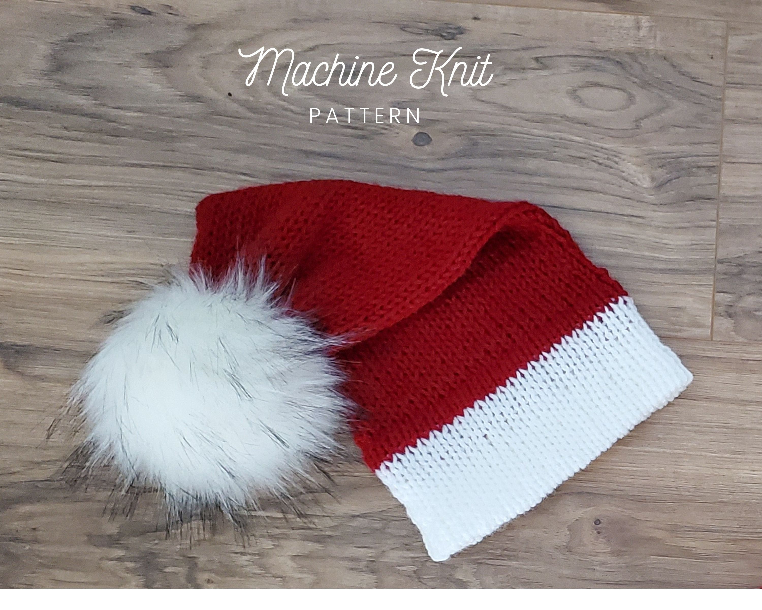 Machine Knit Pattern Addi Spiral Hat Machine Knit Pattern/ Knitting Machine  Pattern / Mommy and Me Hat Pattern 