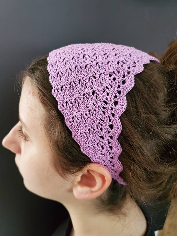 Lacy Crochet Kerchief Pattern, Instant Download, Head Cover Pattern, Cotton Head Scarf Pattern, Church Veil for Girls - Etsy Lacy Crochet Kerchief Pattern, Instant Download, Head Cover Pattern, Cotton Head Scarf Pattern, Church Veil for Girls - Etsy