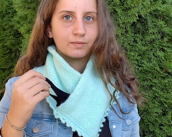Neck warmer machine knit pattern | Addi mask pocket neckwarmer pattern | Cowl circular knitting machine pattern