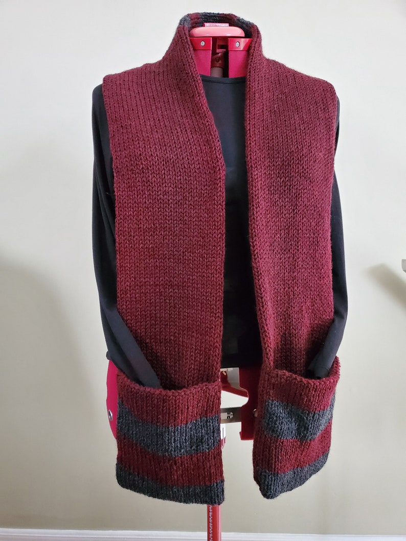 Pocket Scarf Addi Knitting Machine Pattern Sentro Circular Etsy
