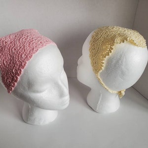 Crochet Bandana, Fan Kerchief Shawl Shawlette Pattern, Crochet Headcover, Crochet church veil pattern image 8
