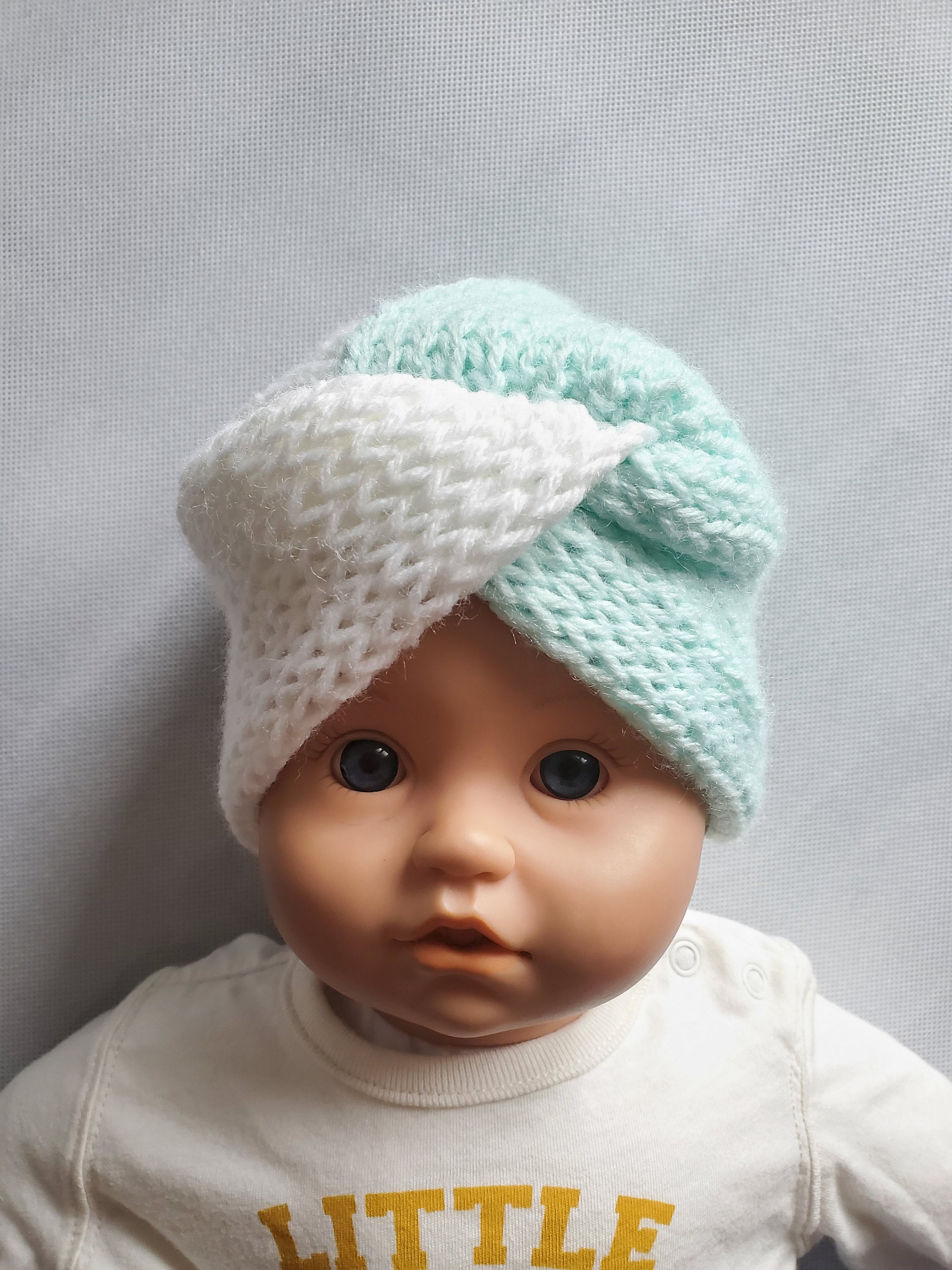 Baby Turban Addi Knitting Machine PATTERN / newborn hat knit Etsy