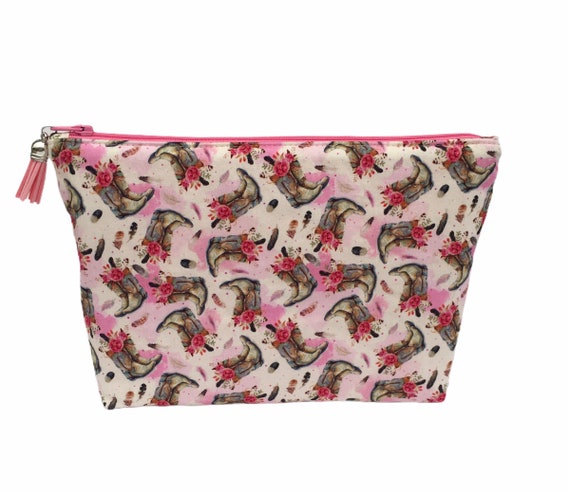 Makeup Bag Cowgirl Boots Cosmetic Bag Cosmetic Organiser Toiletry Bag Zippered Pouch Jewelry Storage Pencil Case Bag Organiser Etsy