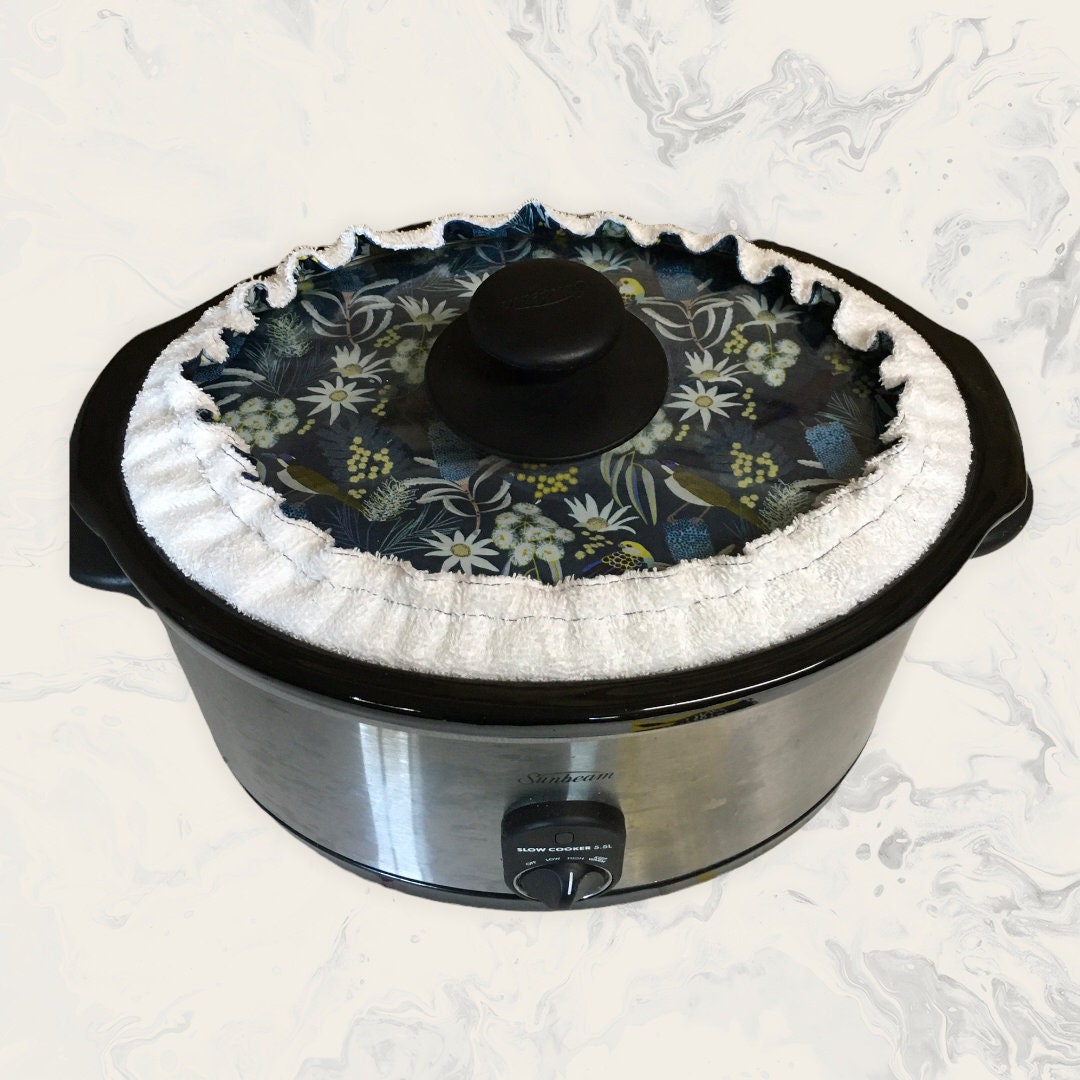 Slow Cooker Lid Cover, Large Oval Lid, Crock Pot, Fabric Lid Cover