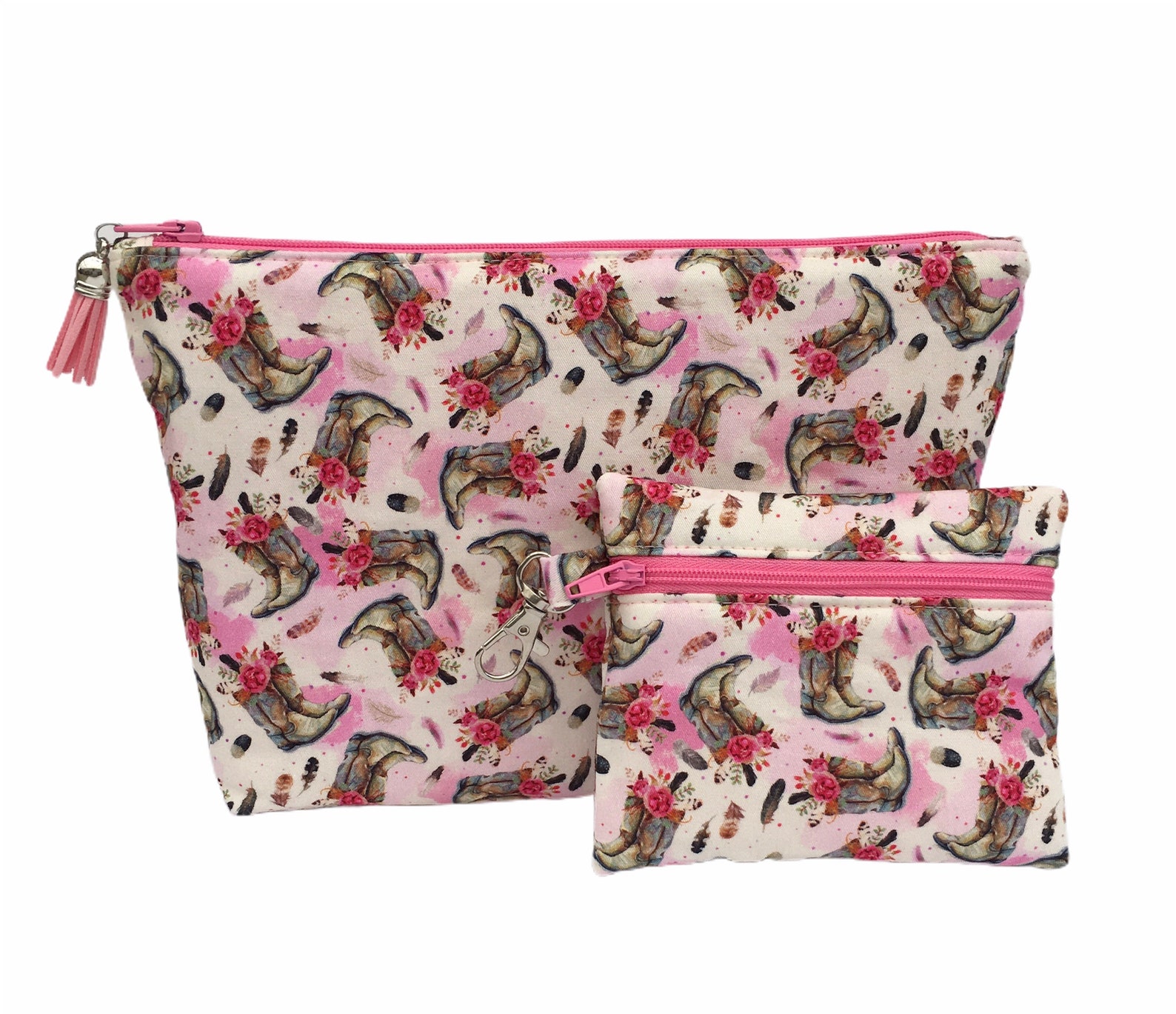 Makeup Bag Cowgirl Boots Cosmetic Bag Cosmetic Organiser Etsy