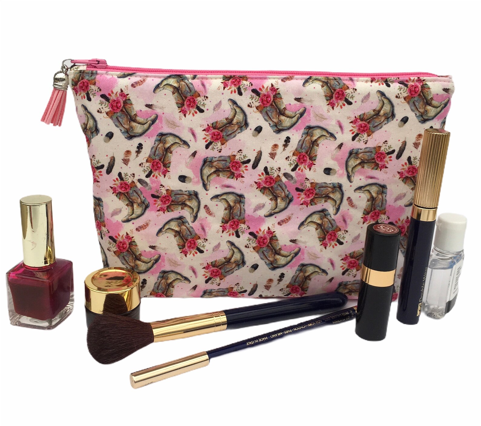 Makeup Bag, Cowgirl Boots Cosmetic Bag, Cosmetic Organiser, Toiletry