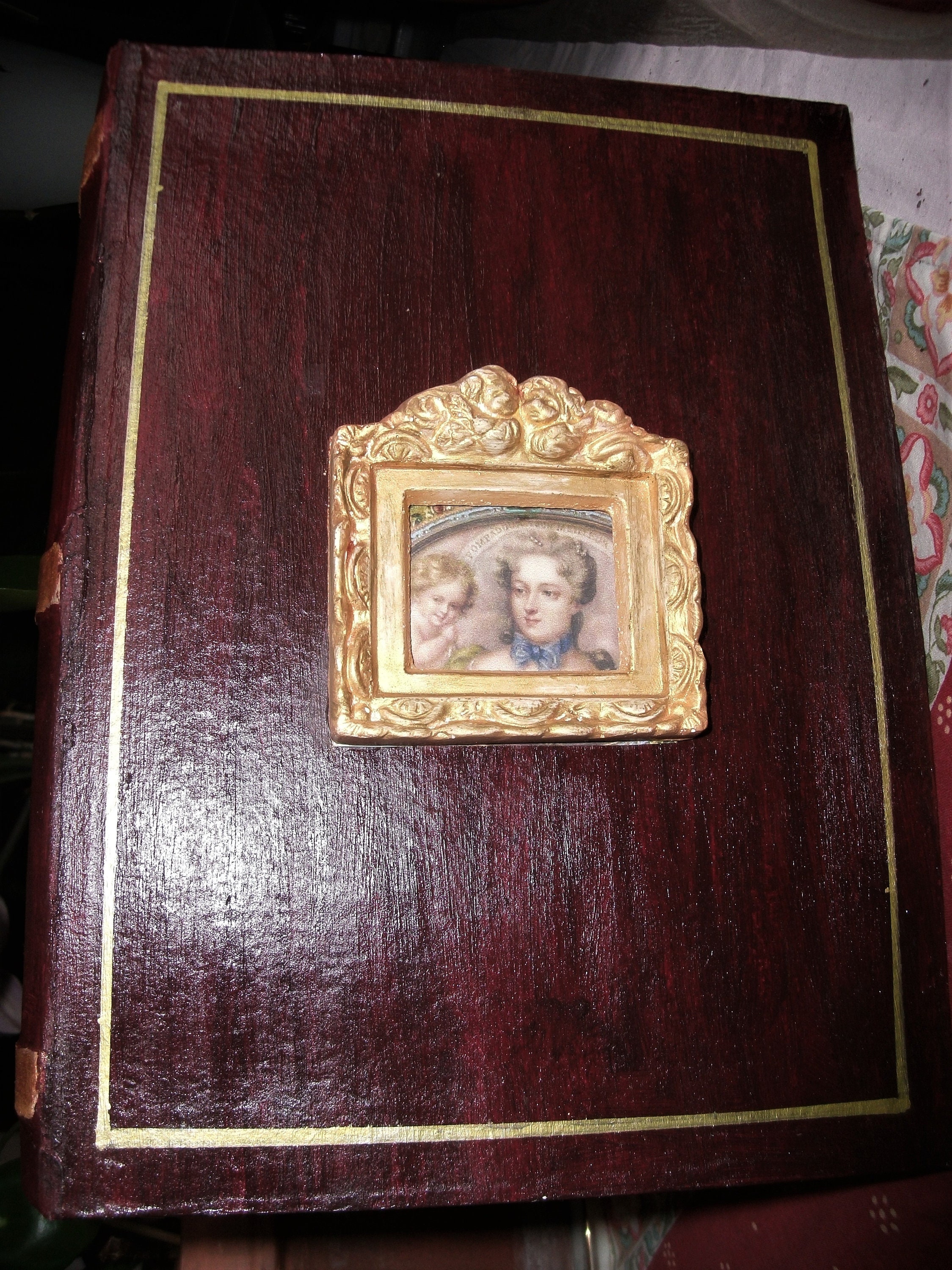 Boite Livre à Secrets Style Xviiie , Boite Bijoux Vintage