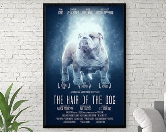 Bulldogge Film Poster CUSTOM Geschenk | Personalisierte Bullie Hund Geschenk | DRUCKBARE digitale Datei, Bulldogge Geschenk, Frenchie Druck, Download