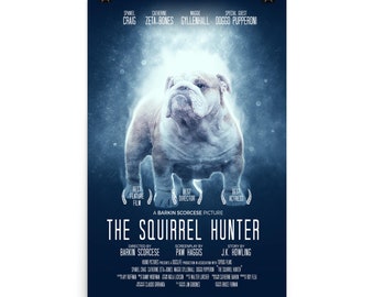 English Bulldog Movie Poster Print | 18x24 or 24x36