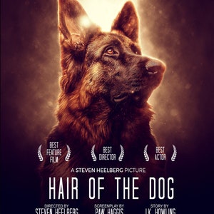 PERSONALIZED Dog Movie Poster Gift | German Shepherd, GSD or Your Dog | PRINTABLE Digital File