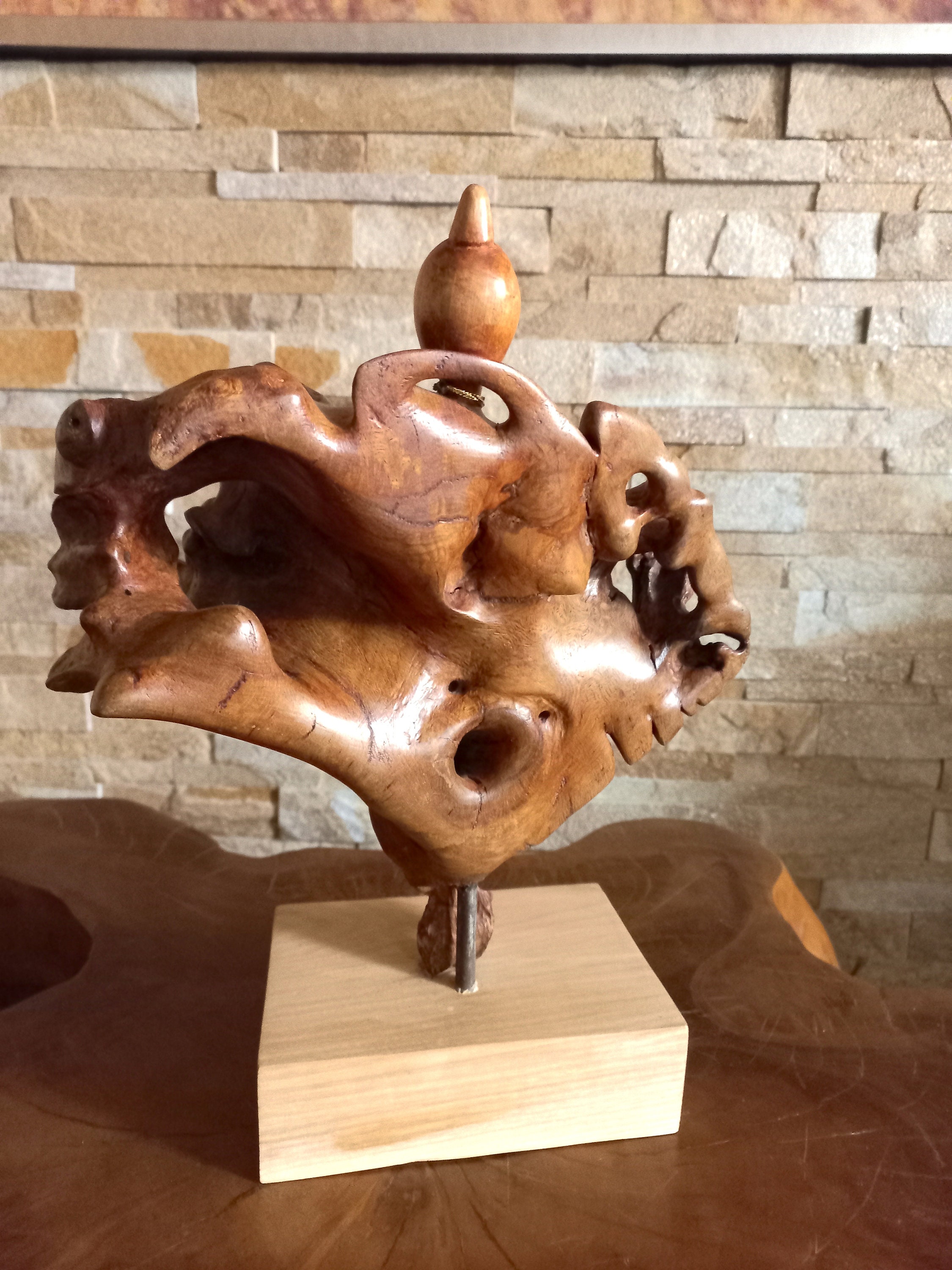 Abstract Driftwood Art Old Oak Sculpture Wooden Plastic Etsy