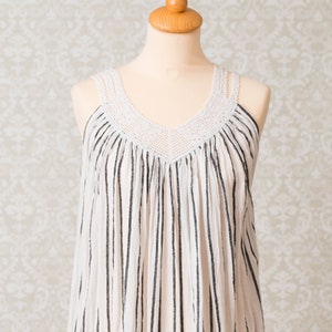 Women 1970s Striped Dress