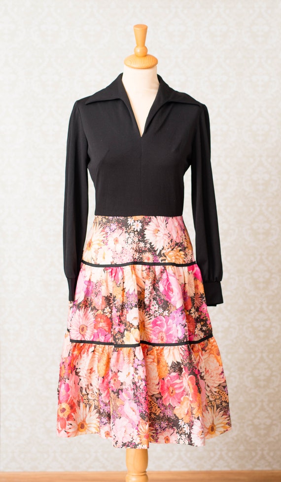Herman Marcus Tiered Skirt Dress