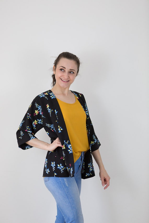 Lightweight floral cardigan cheap