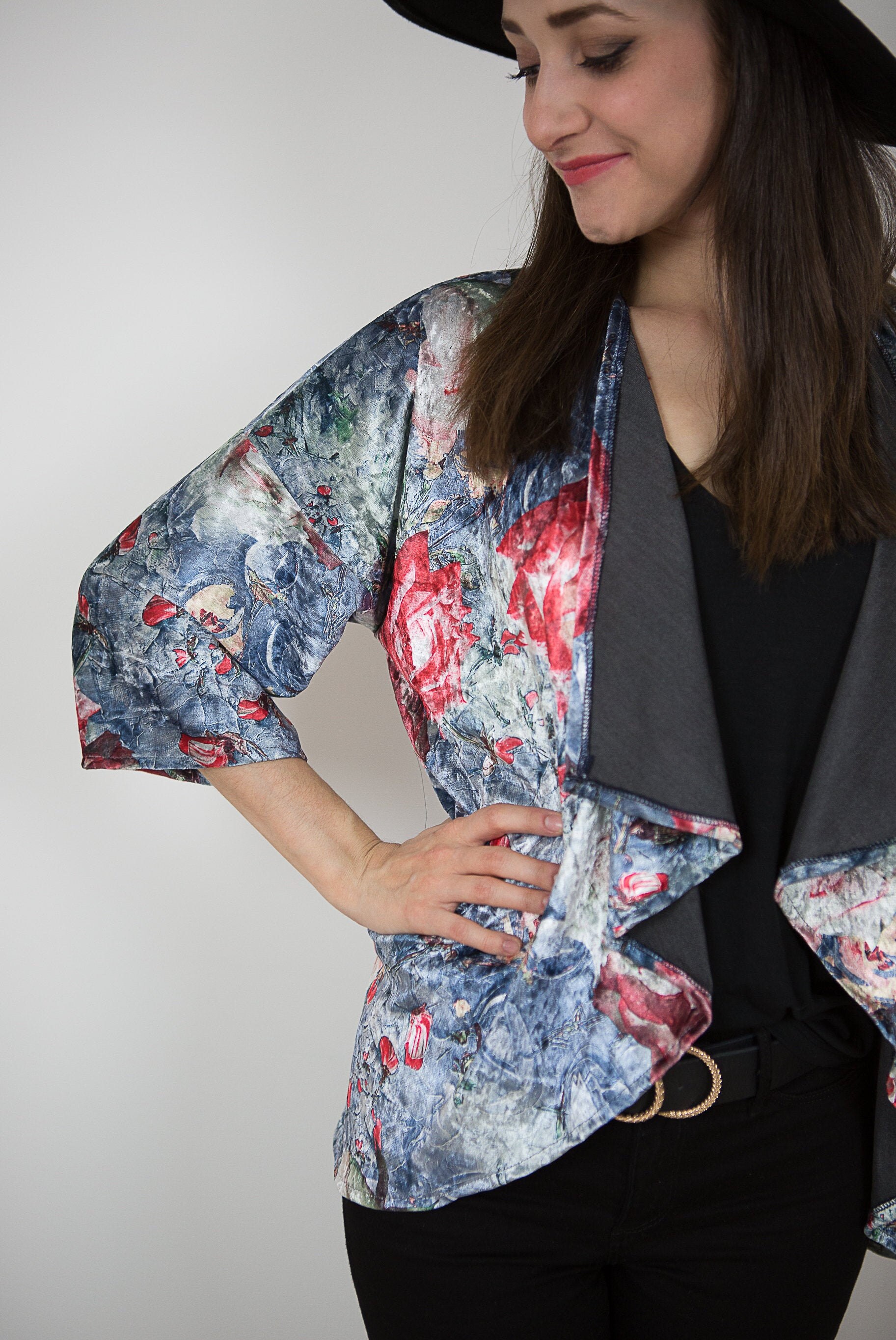 floral waterfall jacket