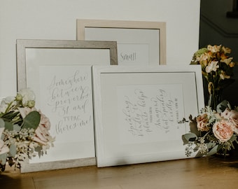 Calligraphy Wall Art [frame included]