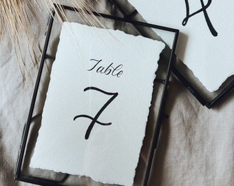 Black Frame Table Numbers, Framed Table Numbers, Personalized Table Numbers, Wedding Signs, Table Numbers