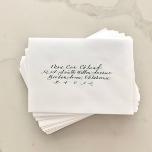 Briefumschlagansprache in Hand kalligraphie Service | Handgemachte Schreibschrift | Hand Kalligraphie
