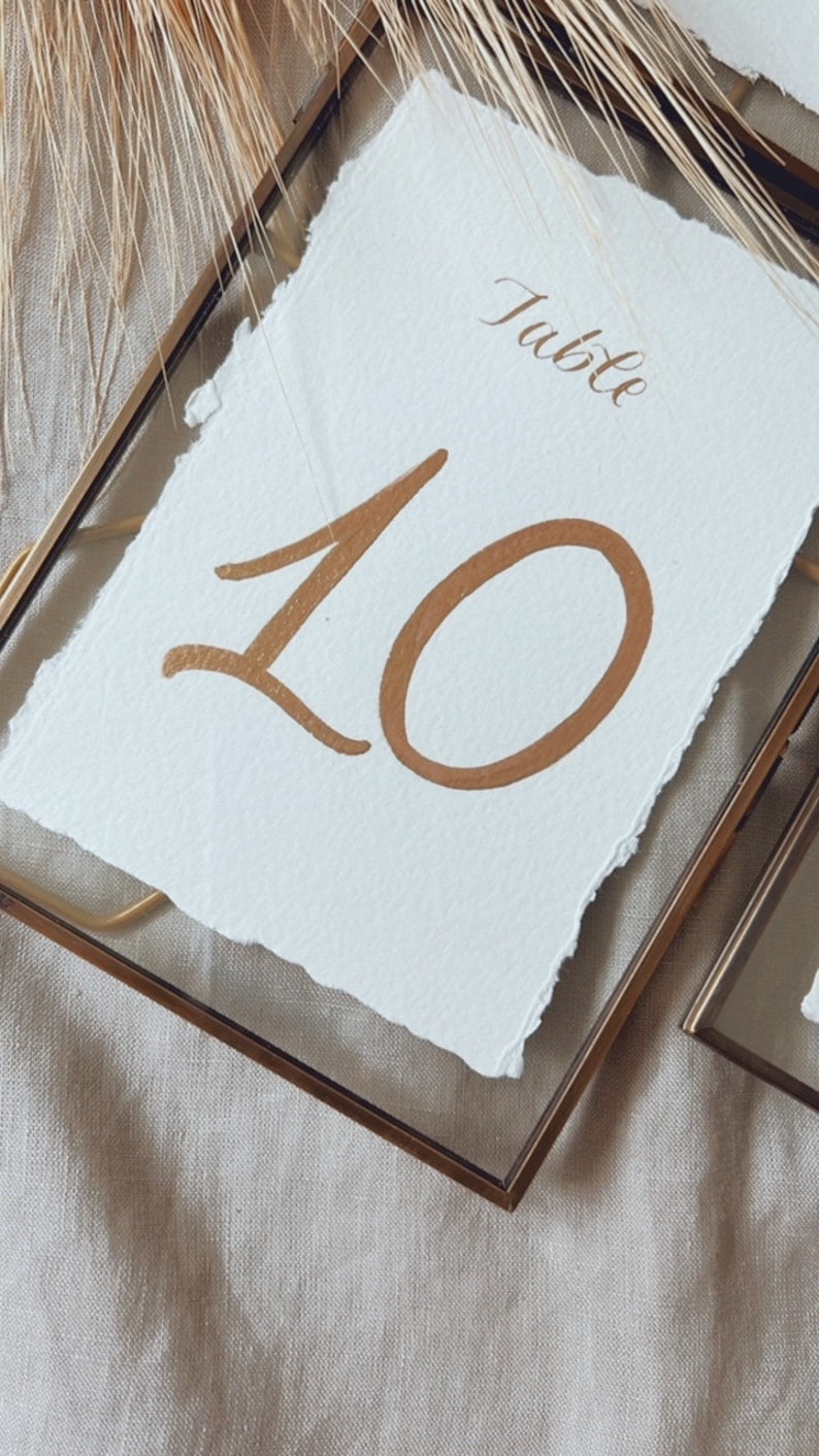 Antique Gold Frame Table Numbers Framed Table Numbers Etsy