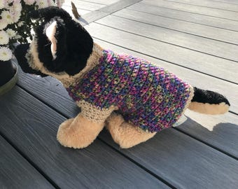 Suéter de crochet para perros pequeños hecho a mano: Suéter de crochet para perros