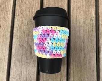 Crochet Coffee Cup Cozy, Travel Cup Sleeve
