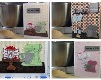 Bake A Cake Birthday Cards OOAK