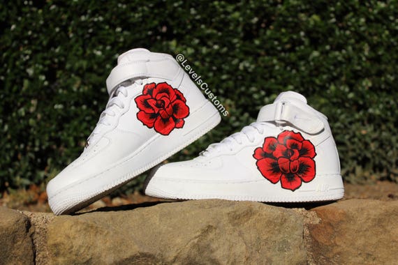 custom rose air force 1