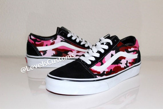 custom vans camo