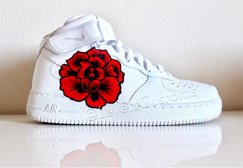 Nike Air Force 1 rose custom | Etsy